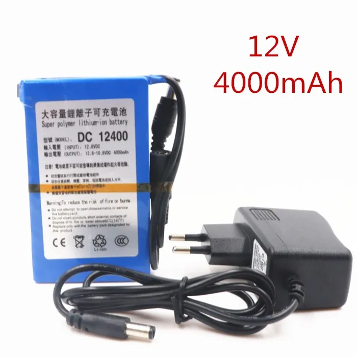 1PCS 100% High Quality original Super DC 12V 4000 mah Rechargeable lithium-ion Protable DC 12 V Charger with 4000 mAh
1PCS 100% High Quality original Super DC 12V 4000 mah Rechargeable lithium-ion Protable DC 12 V Charger with 4000 mAh