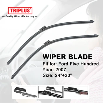 Wiper Blade for Ford Fiver Hundred (2007) 1set 24"+20",Flat Aero Beam Windscreen Wipers Frameless Windshield Soft Blades
Wiper Blade for Ford Fiver Hundred (2007) 1set 24"+20",Flat Aero Beam Windscreen Wipers Frameless Windshield Soft Blades