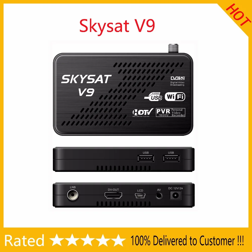 SKYSAT V9 mini DVB-S2 Receiver support CCCamd Newcamd autoroll powervu Biss WiFi 3G Youtube USB PVR Full HD CS Set Top Box
SKYSAT V9 mini DVB-S2 Receiver support CCCamd Newcamd autoroll powervu Biss WiFi 3G Youtube USB PVR Full HD CS Set Top Box