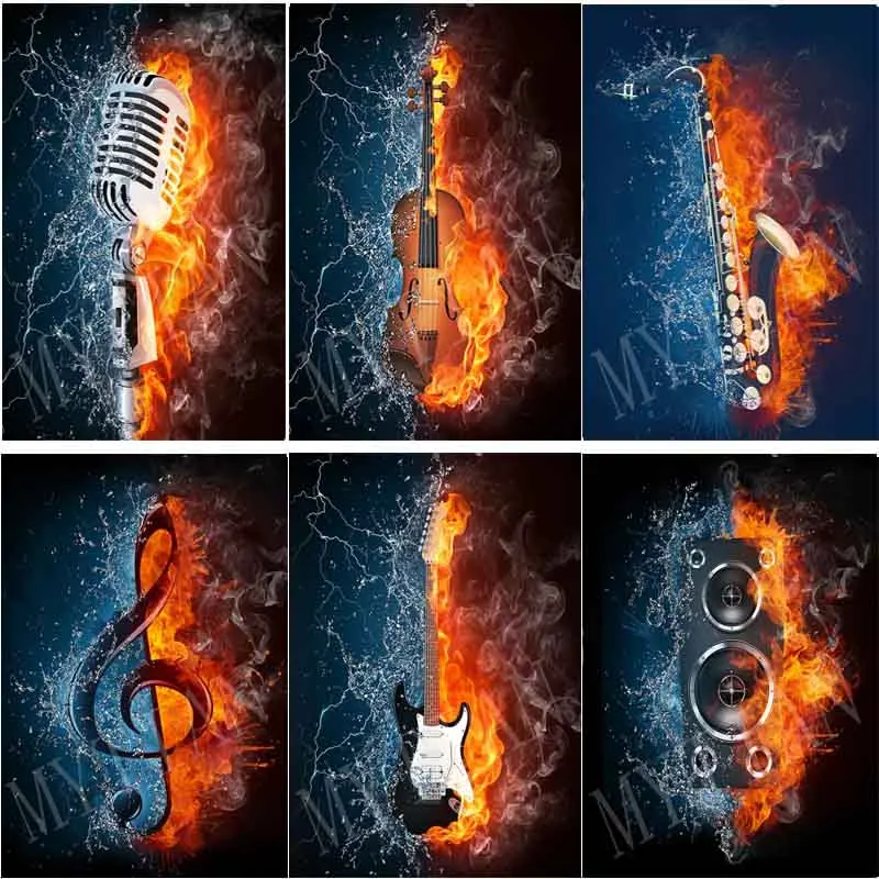 Water & fire Musical instruments embroidery pattern resin full square/round 5Ddiy diamond painting 3D cross stitch mosaic decor
Water & fire Musical instruments embroidery pattern resin full square/round 5Ddiy diamond painting 3D cross stitch mosaic decor