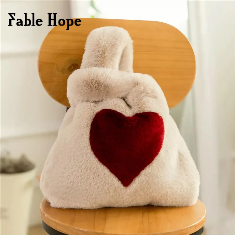 Cute Women Winter Fur Bags Ladies Fashion Loving Heart Totes Casual Handbags Shoulder Bag Crossbody Bags Bolsa Feminina
Cute Women Winter Fur Bags Ladies Fashion Loving Heart Totes Casual Handbags Shoulder Bag Crossbody Bags Bolsa Feminina