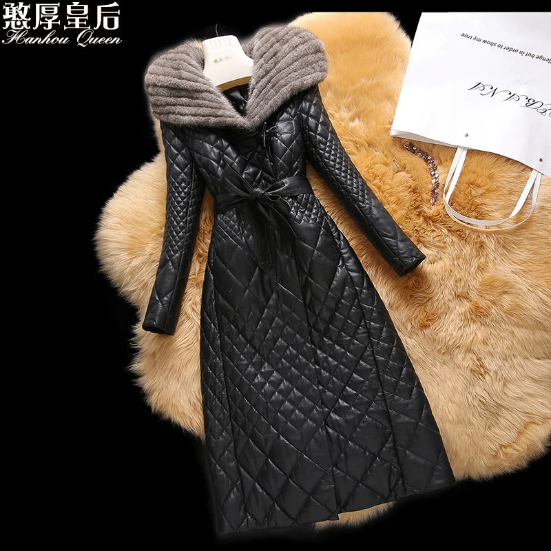 Plus size 4xl Mink Fur Hooded 2015 winter Jacket Women Jackets genuine leather Coat women's long sheepskin cotton-padded coat
Plus size 4xl Mink Fur Hooded 2015 winter Jacket Women Jackets genuine leather Coat women's long sheepskin cotton-padded coat