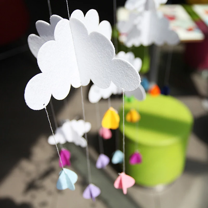 1pcs 3D Cloud Raindrops Small Decoration Ornaments Baby Room Deco Flag DIY Home Birthday Party Cute Handmade Decorations
1pcs 3D Cloud Raindrops Small Decoration Ornaments Baby Room Deco Flag DIY Home Birthday Party Cute Handmade Decorations