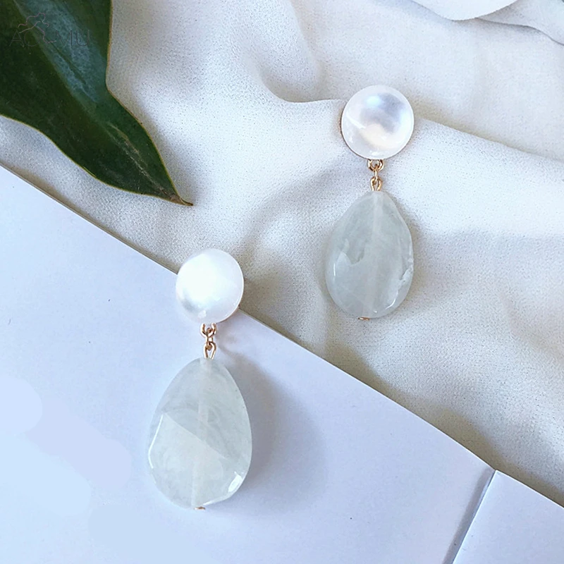 AOMU Japan Korea Summer Acetic Acid Transparent Green Teardrop Acrylic Resin Long Drop Earrings for Women Girl Ear Accessories
AOMU Japan Korea Summer Acetic Acid Transparent Green Teardrop Acrylic Resin Long Drop Earrings for Women Girl Ear Accessories