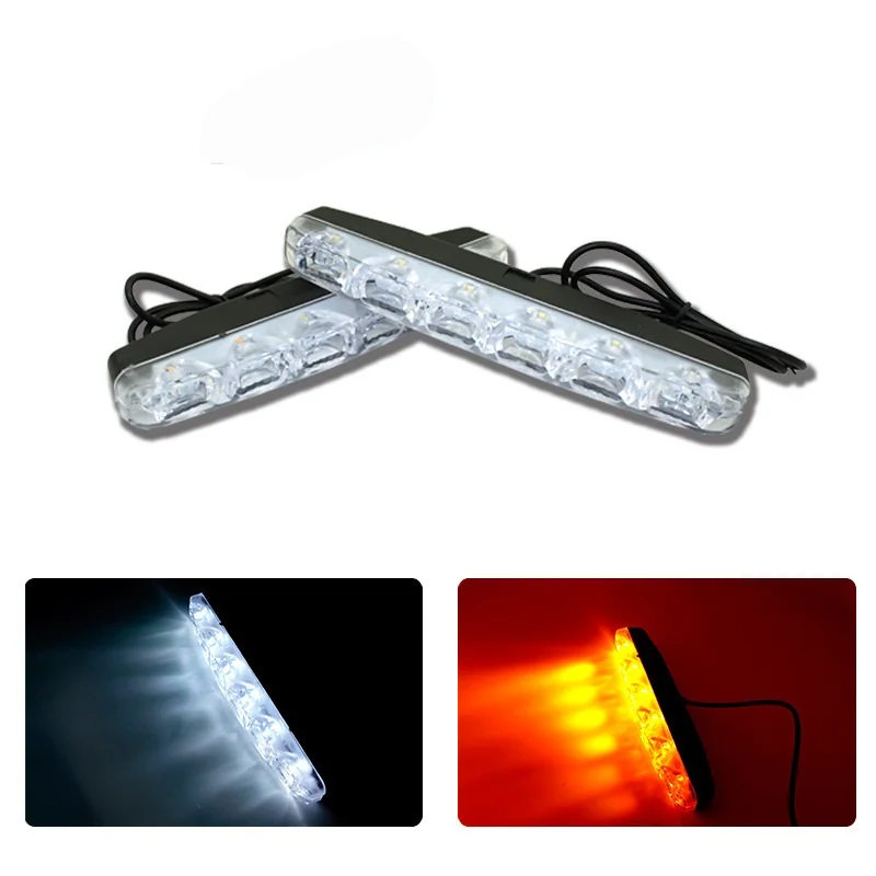 2Pcs Daytime Driving Running Light DRL Car Fog Lamp Waterproof White turn yellow DC Car-styling 6000K Auto Car Light Assembly
2Pcs Daytime Driving Running Light DRL Car Fog Lamp Waterproof White turn yellow DC Car-styling 6000K Auto Car Light Assembly