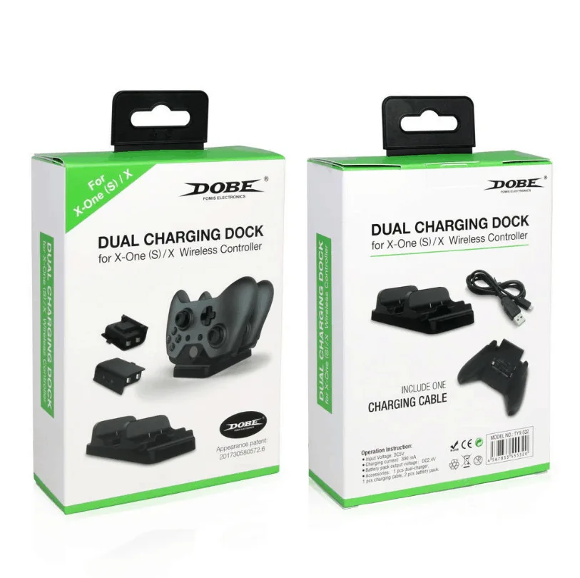 Dual Charging Dock Station Fast Charger+2xRechargeable Batteries Battery Pack+USB Cable for Microsoft XBOX ONE Game Controller
Dual Charging Dock Station Fast Charger+2xRechargeable Batteries Battery Pack+USB Cable for Microsoft XBOX ONE Game Controller