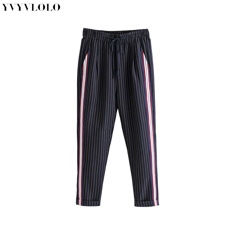 YVYVLOLO 2018 Women Long Pant Casual Style Side Striped Stitching Wide Leg Pants Casual Loose Trousers
YVYVLOLO 2018 Women Long Pant Casual Style Side Striped Stitching Wide Leg Pants Casual Loose Trousers