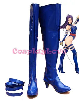 Newest Custom Made American Movie X-men MARVEL Psylocke Cosplay Shoes Long Boots For Christmas Halloween Festival CosplayLove 
Newest Custom Made American Movie X-men MARVEL Psylocke Cosplay Shoes Long Boots For Christmas Halloween Festival CosplayLove