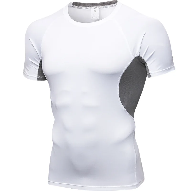 New Fashion Quick Dry Slim Tees Men Patchwork T-Shirts Compression Shirt Tops Bodybuilding Fitness O-Neck Short Sleeve T Shirt
New Fashion Quick Dry Slim Tees Men Patchwork T-Shirts Compression Shirt Tops Bodybuilding Fitness O-Neck Short Sleeve T Shirt