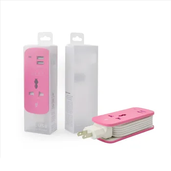 전원 스트립 EU 미국 영국 플러그 전원 확장 소켓, 여행 어댑터 1.5m 케이블 휴대용 USB 스마트 폰 태블릿 충전기 데스크탑 허브 상품 이미지