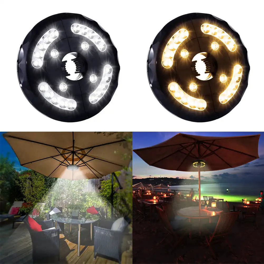 Usb Outdoor Poles Tent Camping Lights Rechargeable Parasol Jardin Led For Lantern Beach Garden Patio Umbrella Light Lamp Aliexpress