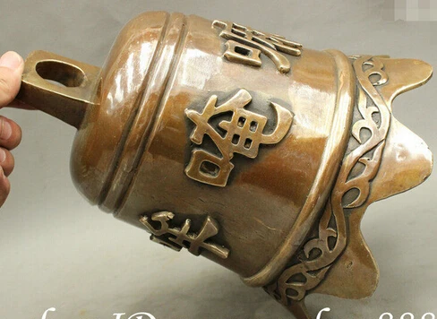 0 9"Folk Chinese Bronze Buddhism Om Mani Padme Hum Six Syllable Mantra Statue Bell
0 9"Folk Chinese Bronze Buddhism Om Mani Padme Hum Six Syllable Mantra Statue Bell