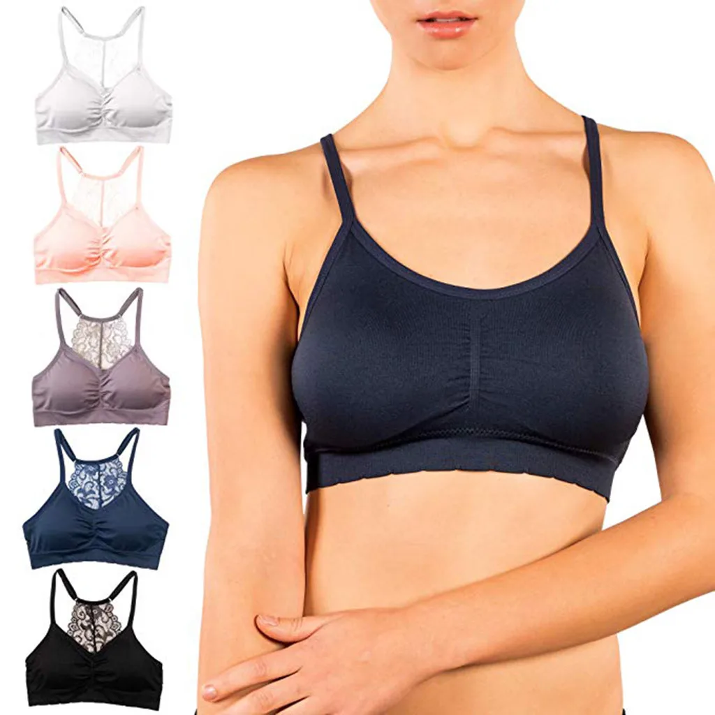 Feitong 1 PC Tie Camisole Tank Tops Women Summer Basic Crop Top Seamless Stretch Lace Bra Padded Fitness Tank Tops Workout Vest
Feitong 1 PC Tie Camisole Tank Tops Women Summer Basic Crop Top Seamless Stretch Lace Bra Padded Fitness Tank Tops Workout Vest