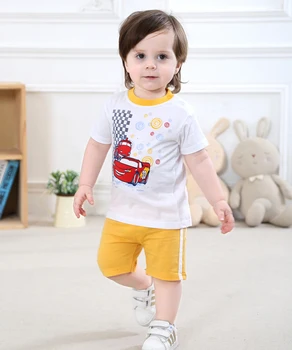 0-2 Years-Old Baby Boys Clothing Set Short Sleeve Wear Boys Set Baby Boy Summer Wear Baby Clothes in 100% Cotton Jersey
0-2 Years-Old Baby Boys Clothing Set Short Sleeve Wear Boys Set Baby Boy Summer Wear Baby Clothes in 100% Cotton Jersey