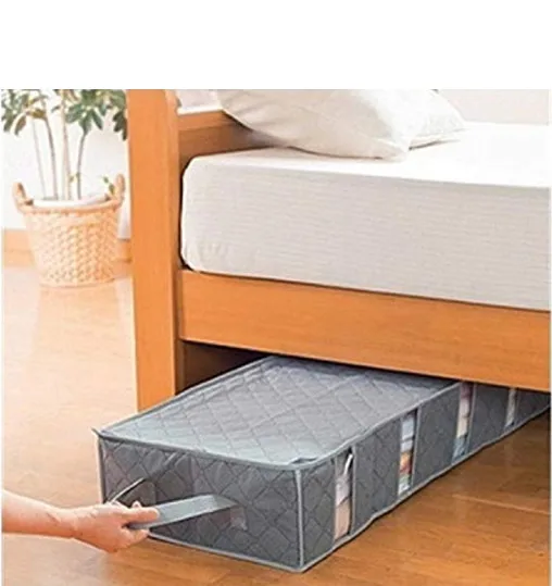 Underbed Storage Bag, Bamboo Charcoal Jumbo Zippered Space Saver Bag Clothing Container Organizer
Underbed Storage Bag, Bamboo Charcoal Jumbo Zippered Space Saver Bag Clothing Container Organizer