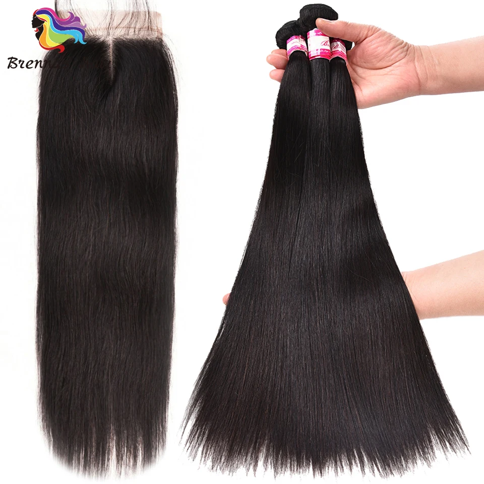 Straight Hair Bundles with lace closure machine double weft 100% Peruvian Human Remy hair extention natural black color
Straight Hair Bundles with lace closure machine double weft 100% Peruvian Human Remy hair extention natural black color