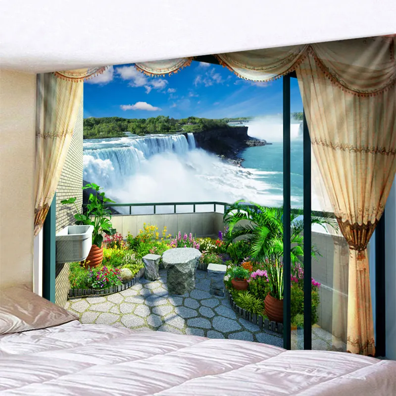 Waterfall on the Balcony Printed Large Wall Tapestry Cheap Hippie Wall Hanging Bohemian Wall Tapestries Mandala Wall Art Decor
Waterfall on the Balcony Printed Large Wall Tapestry Cheap Hippie Wall Hanging Bohemian Wall Tapestries Mandala Wall Art Decor