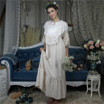 New Women's Long Sleeve Sleepwear Victorian-Style Nightgown Backless Night Dress elegant graceful 100% Cotton Gift.Arab PRINCESS
New Women's Long Sleeve Sleepwear Victorian-Style Nightgown Backless Night Dress elegant graceful 100% Cotton Gift.Arab PRINCESS