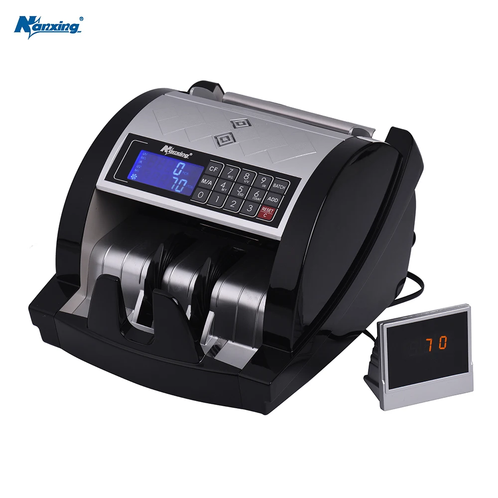 

Nanxing NX-801B Money Counter UV/MG/MT/IR/DD Counterfeit Detection Automatic Cash Currency Counting Machine 1000 Bill Per Minute