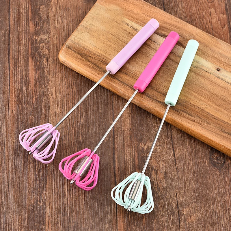 Semi-automatic Manual Eggbeater Self Turning Hand Egg Beater Cream Butter Whisk Mixer Blender Egg Tools Random Color
Semi-automatic Manual Eggbeater Self Turning Hand Egg Beater Cream Butter Whisk Mixer Blender Egg Tools Random Color