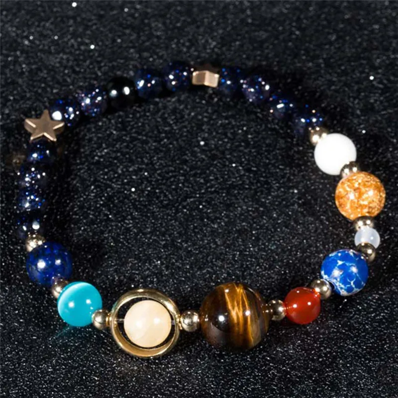 MultiColor Stone Bracelet Universe Galaxy The Eight Planets In The Solar System Guardian Star Bracelet
MultiColor Stone Bracelet Universe Galaxy The Eight Planets In The Solar System Guardian Star Bracelet