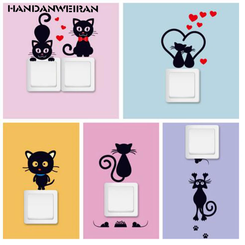 5 PCs variety of small black cat switch stickers decorative sticker can remove the wholesale film wholesale
5 PCs variety of small black cat switch stickers decorative sticker can remove the wholesale film wholesale