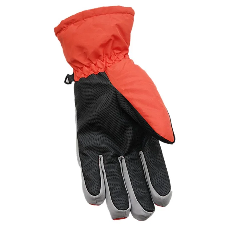 

female splash water ski glove orange skiing snowboard glove Ski gloves winter outdoor riding warm windproof waterproof