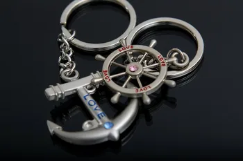 Fashion Love Gift Stylish Anchor Rudder Rhinestone Keychain Couple key chain Keyring Men Women Key Chain Wholesale 200pcs/lot
Fashion Love Gift Stylish Anchor Rudder Rhinestone Keychain Couple key chain Keyring Men Women Key Chain Wholesale 200pcs/lot