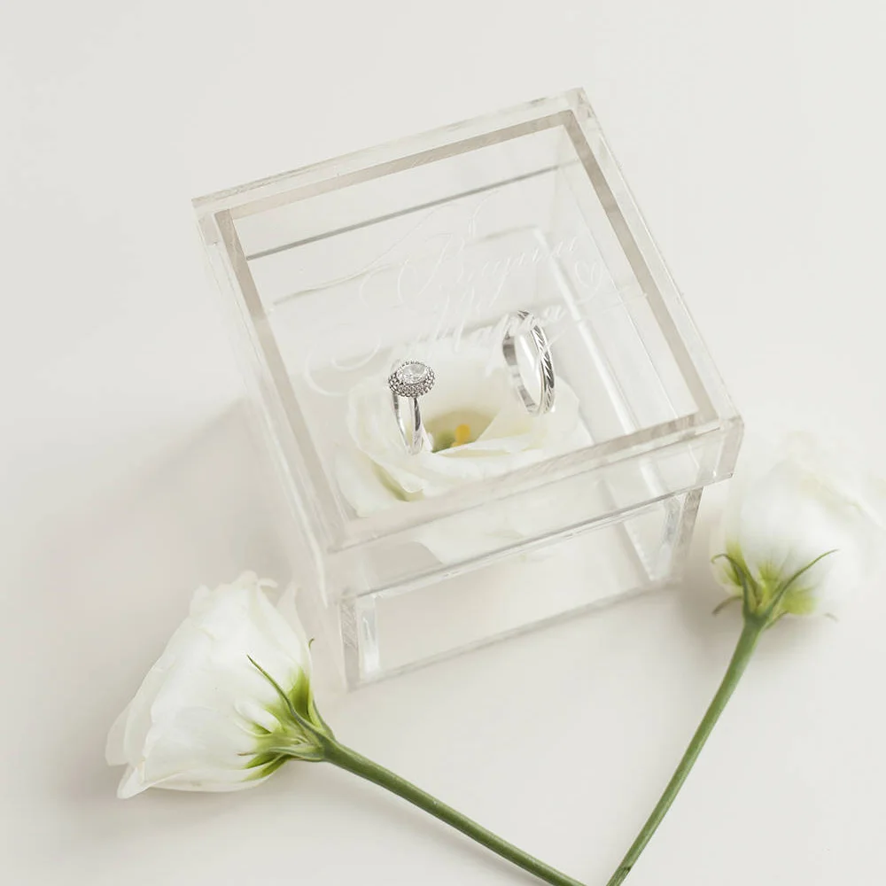 Transparent Ring Box Clear Ring Holder Crystal Acrylic Ring Boxes Gift Box Support Print Logo
Transparent Ring Box Clear Ring Holder Crystal Acrylic Ring Boxes Gift Box Support Print Logo