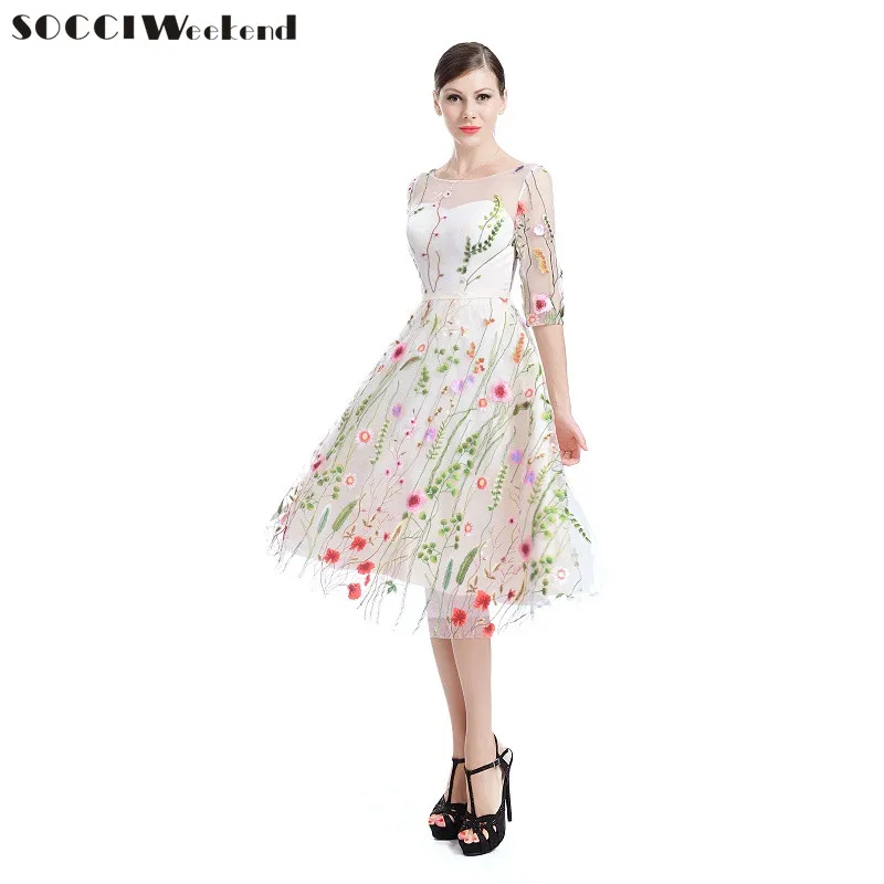 SOCCI Weekend Embroidered Lace Cocktail Dresses 2018 For Ladies Vintage Formal Wedding Party Dress Prom Gowns Robe De Cocktail
SOCCI Weekend Embroidered Lace Cocktail Dresses 2018 For Ladies Vintage Formal Wedding Party Dress Prom Gowns Robe De Cocktail