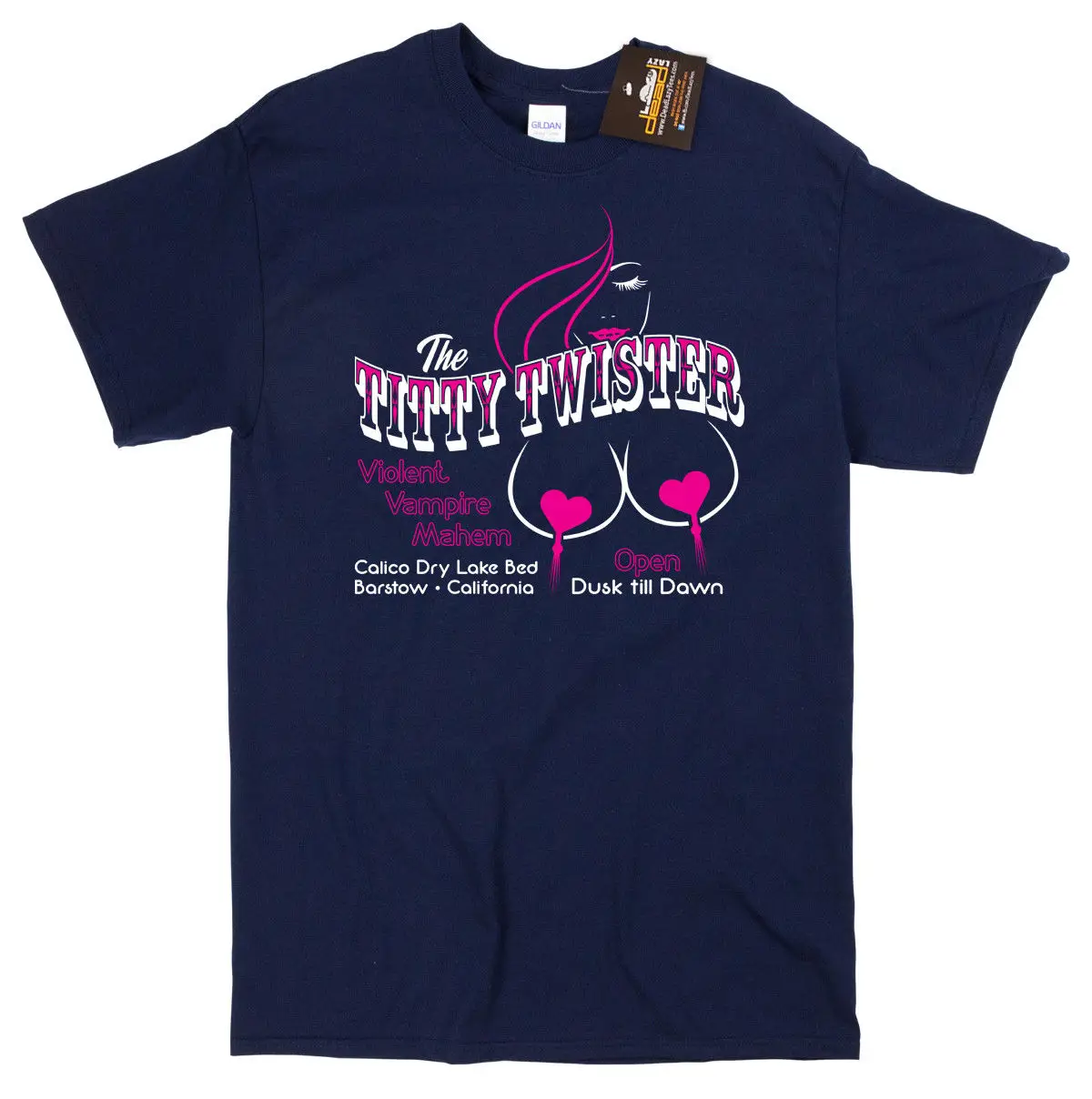 Titty Twister Dusk Till Dawn Tarantino Inspired T-shirt Film Movie Tees NEW Cool Casual pride t shirt men Unisex New Fashion
Titty Twister Dusk Till Dawn Tarantino Inspired T-shirt Film Movie Tees NEW Cool Casual pride t shirt men Unisex New Fashion