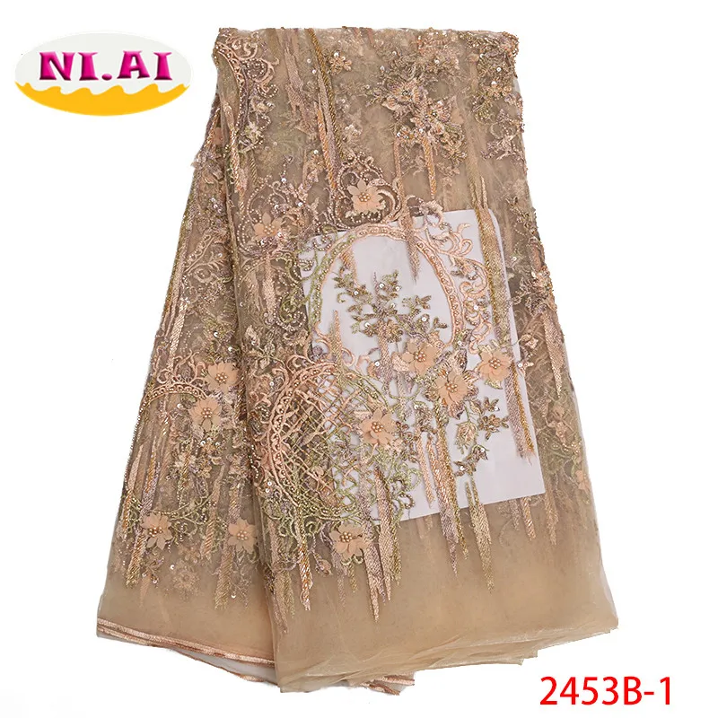 Wedding Lace African French Lace Fabric High Quality, 3D Beaded Lace Fabric In Gold, Heavy Beaded Lace Fabric MR2919B
Wedding Lace African French Lace Fabric High Quality, 3D Beaded Lace Fabric In Gold, Heavy Beaded Lace Fabric MR2919B