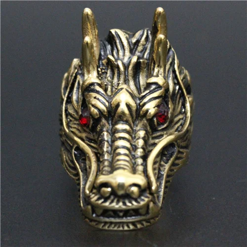 Real Cool Heavy Big Golden Dragon Ring With Crystal Red Stone Eyes Top Quality 316L Stainless Steel Cool Mens Ring
Real Cool Heavy Big Golden Dragon Ring With Crystal Red Stone Eyes Top Quality 316L Stainless Steel Cool Mens Ring