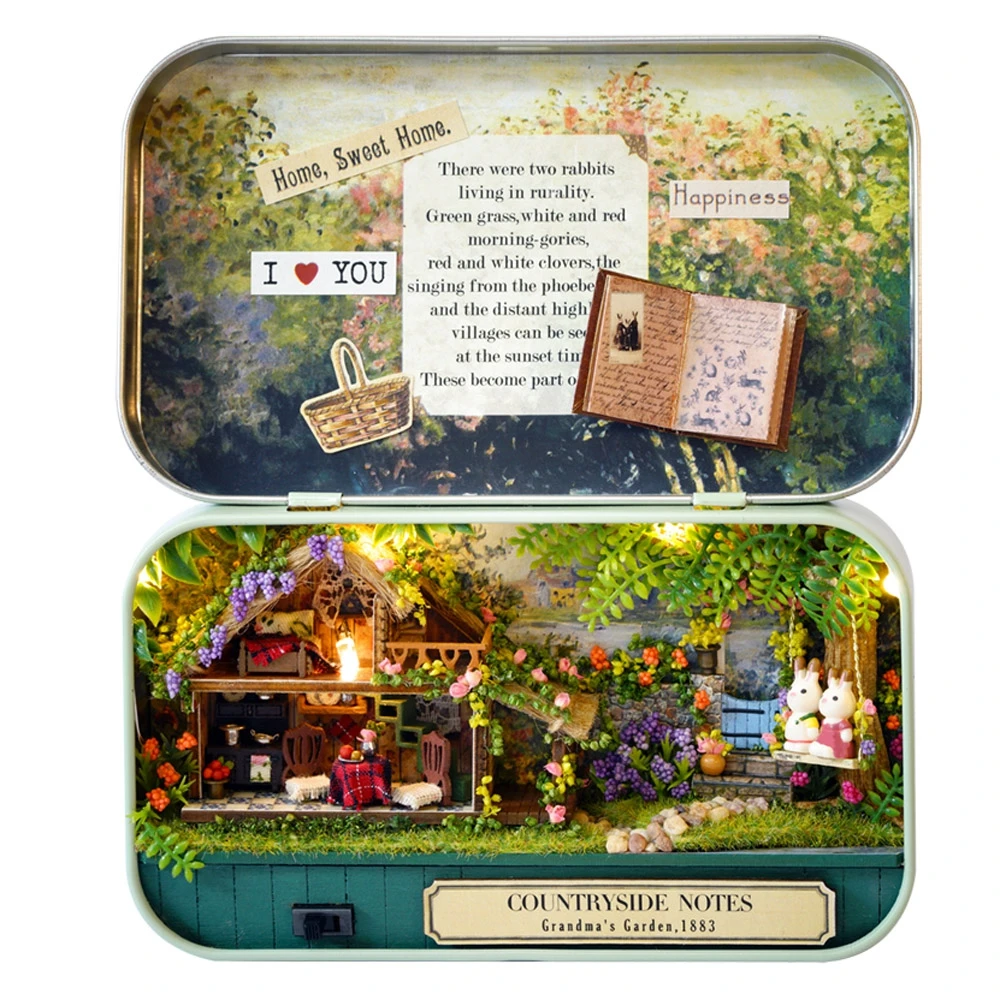 Fun Mini DIY House Kit Toy Box Theater Assembled Model Creative Gift Decorations Adults Classic Toys for Children Birthday Gift
Fun Mini DIY House Kit Toy Box Theater Assembled Model Creative Gift Decorations Adults Classic Toys for Children Birthday Gift