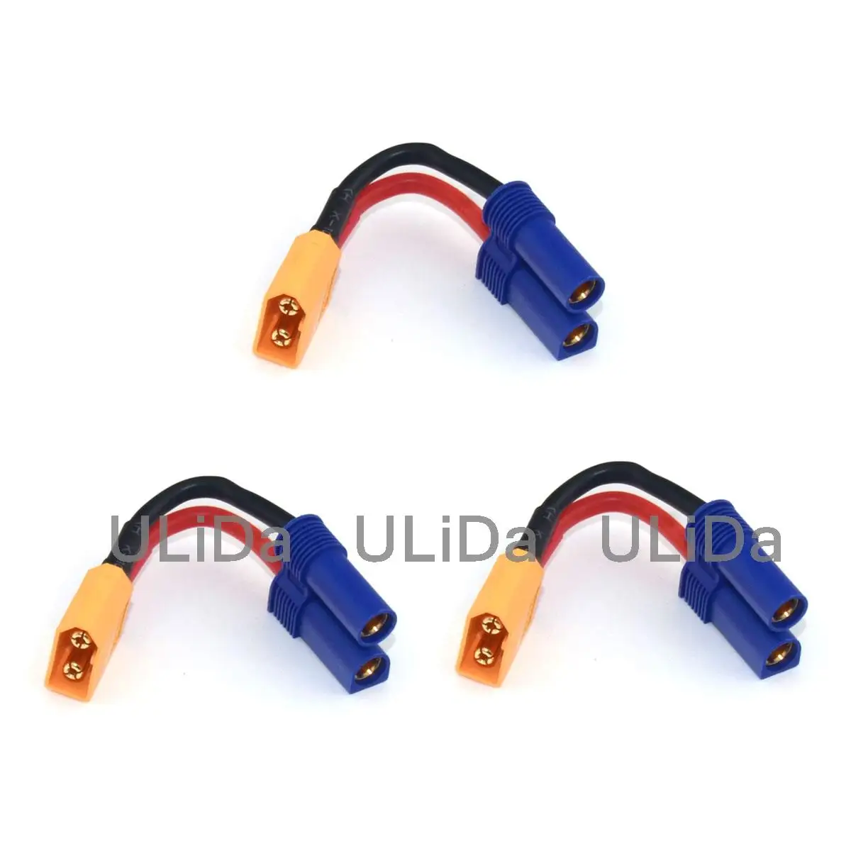 3pcs XT60 Plug Male to EC5 Style Female Connector Adapter /w 14AWG Wire for Rc Multirotor
3pcs XT60 Plug Male to EC5 Style Female Connector Adapter /w 14AWG Wire for Rc Multirotor