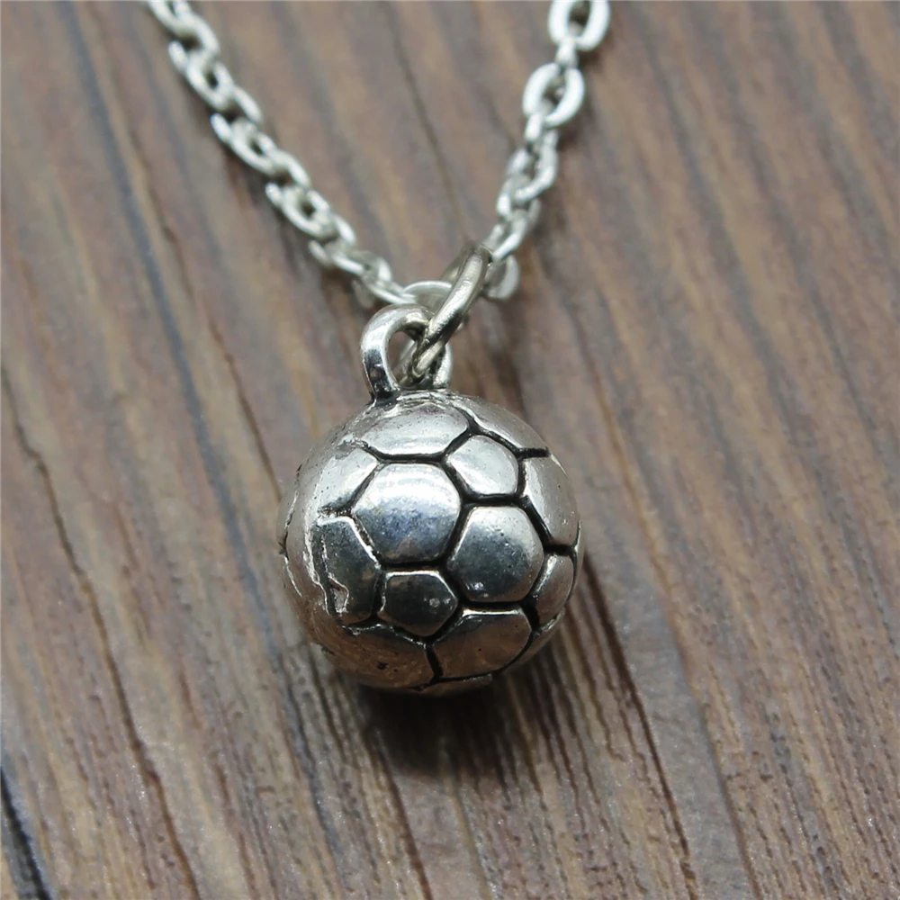 Jewelry Necklace For Women Antique Silver 11x11x11mm 3D Soccer Ball Pendants Necklace Female Gift Fashion
Jewelry Necklace For Women Antique Silver 11x11x11mm 3D Soccer Ball Pendants Necklace Female Gift Fashion