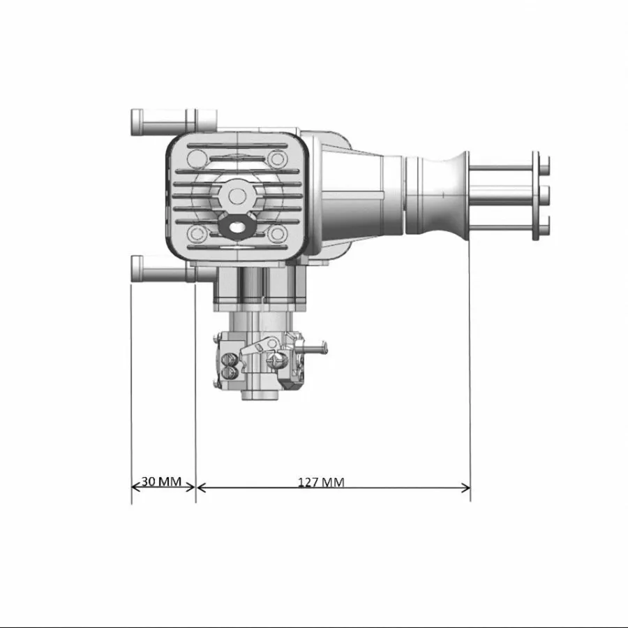 DLA64 CNC Processed Gasoline Engine,DLA Engine