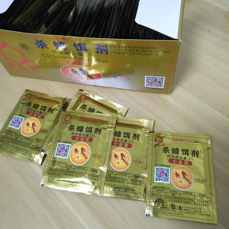 100bags eco-friendly cockroach trap kill bait agent medicine clear cockroach killer german cockroach 3g/bag
100bags eco-friendly cockroach trap kill bait agent medicine clear cockroach killer german cockroach 3g/bag