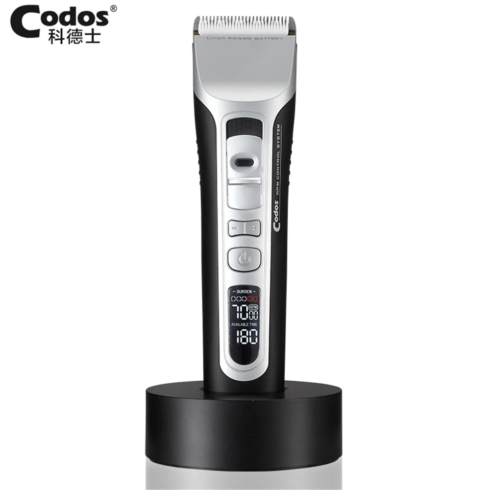 Codos Professional Electric Hair Clipper Rechargeable Hair Trimmer Titanium Ceramic Blade LCD Display Salon Hair Cutting Machine
Codos Professional Electric Hair Clipper Rechargeable Hair Trimmer Titanium Ceramic Blade LCD Display Salon Hair Cutting Machine