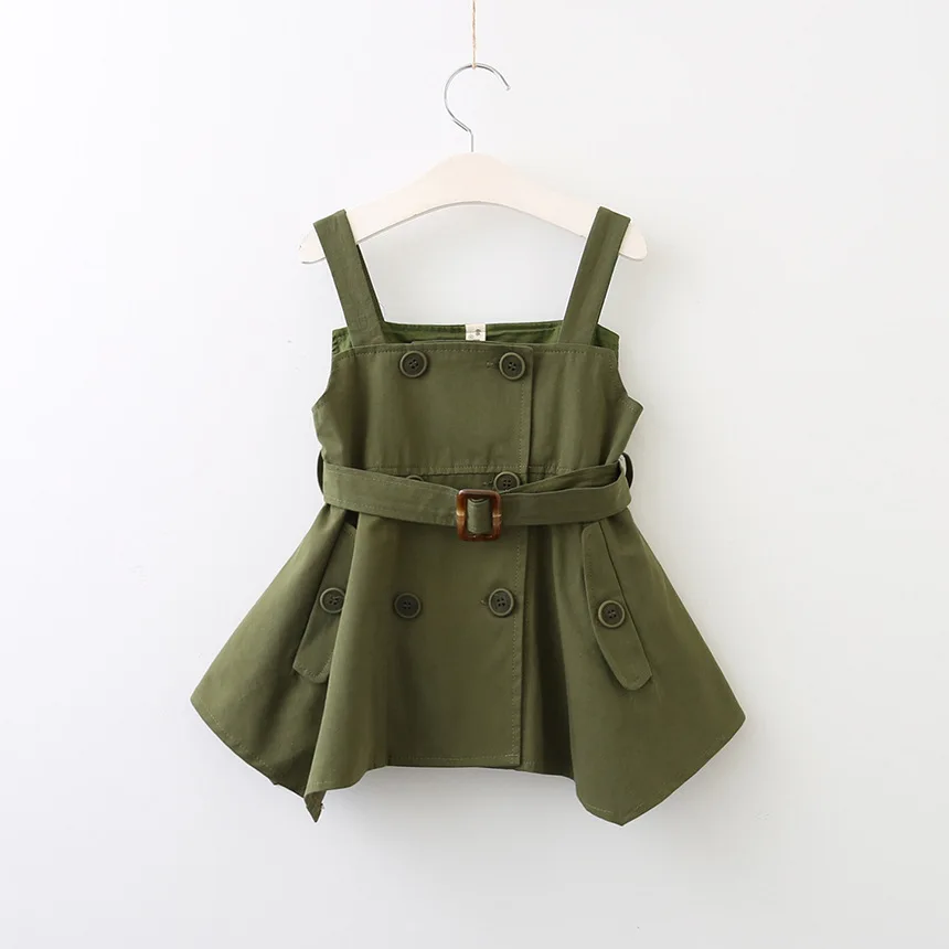 Hurave Military Sashes dresses Double-breasted Suspenders sundress camis baby girls clothes lasted pocket kids clothing
Hurave Military Sashes dresses Double-breasted Suspenders sundress camis baby girls clothes lasted pocket kids clothing