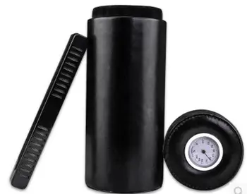 NEW Black Genuine leather Travel Cigar Tube Jar Humidor Hygrometer Humidifier,/can do customized logo for 50pcs, free shipping
NEW Black Genuine leather Travel Cigar Tube Jar Humidor Hygrometer Humidifier,/can do customized logo for 50pcs, free shipping