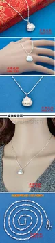 999 sterling silver necklace female models Lucky Bag Containing beads Short clavicle one thousand fine silver jewelry 
999 sterling silver necklace female models Lucky Bag Containing beads Short clavicle one thousand fine silver jewelry