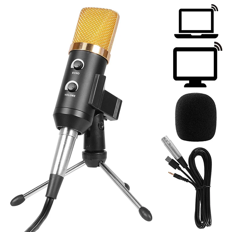 USB+3.5MM BM 700 Studio Microphone For Computer Professional Desktop Microphones with Tripod
USB+3.5MM BM 700 Studio Microphone For Computer Professional Desktop Microphones with Tripod