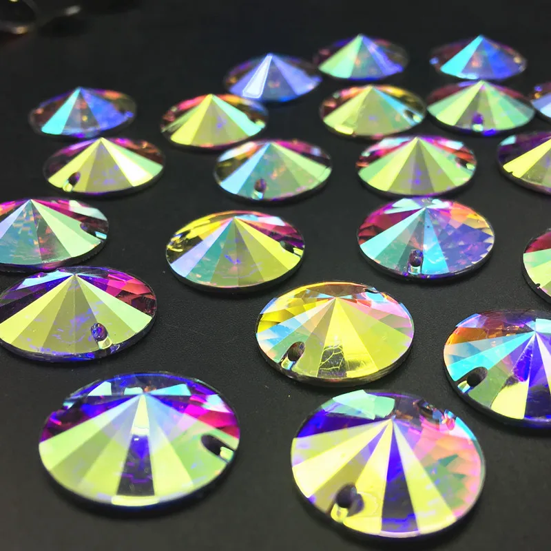 TopStone Crystal AB Round Rivoli Resin Crystal Rhinestones Sewing jewelry Beads Flat back 8 10 12 14 16 18 22 mm Sew On Stone
TopStone Crystal AB Round Rivoli Resin Crystal Rhinestones Sewing jewelry Beads Flat back 8 10 12 14 16 18 22 mm Sew On Stone