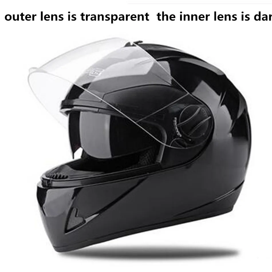 Free shipping Motorcycle Street Bike Glossy Black Full Face Helmet + Two Visors: Smoked & Clear
Free shipping Motorcycle Street Bike Glossy Black Full Face Helmet + Two Visors: Smoked & Clear