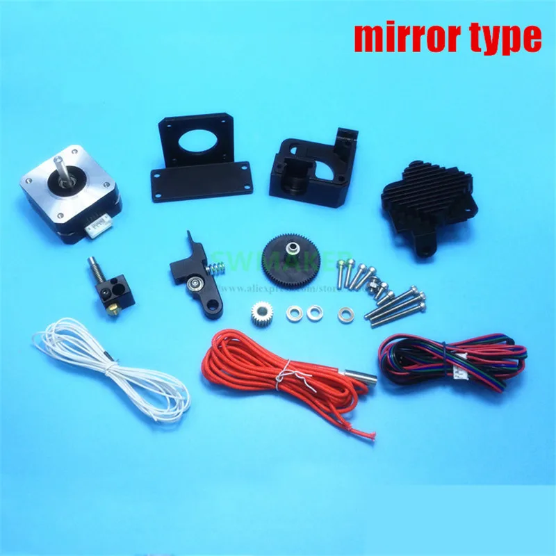 Mirror type All metal Prusa i3 MK2 Titan Aero extruder kit with motor + E3D Titan Aero Heat sink + V6 hotend j-head
Mirror type All metal Prusa i3 MK2 Titan Aero extruder kit with motor + E3D Titan Aero Heat sink + V6 hotend j-head