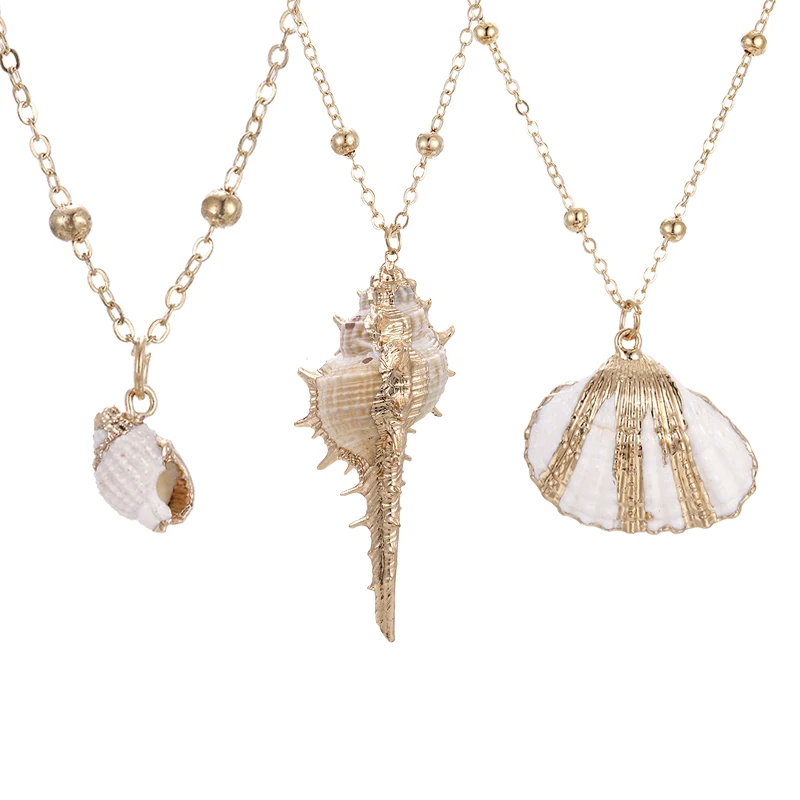 Natural Shell Pendant Necklace Seashell Collar Choker Long Gold Chain Cowrie Necklaces Woman Femme Ocean Beach Jewelry Gift
Natural Shell Pendant Necklace Seashell Collar Choker Long Gold Chain Cowrie Necklaces Woman Femme Ocean Beach Jewelry Gift