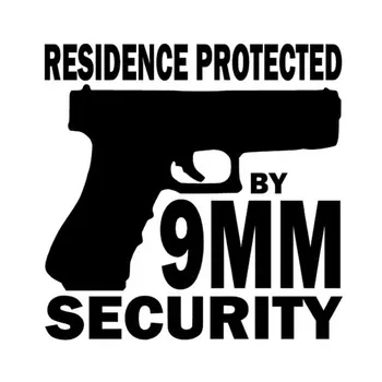 14.3CM*14CM Car Styling Game Pistol RESIDENCE PROTECTED BY 9MM SECURITY Vinyl Window Stickers C5-0339
14.3CM*14CM Car Styling Game Pistol RESIDENCE PROTECTED BY 9MM SECURITY Vinyl Window Stickers C5-0339