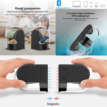 New Portable OVEVO TWS Waterproof Magnetic Suction Bluetooth Speakers True Wireless Surround Sound System Outdoor Speaker
New Portable OVEVO TWS Waterproof Magnetic Suction Bluetooth Speakers True Wireless Surround Sound System Outdoor Speaker