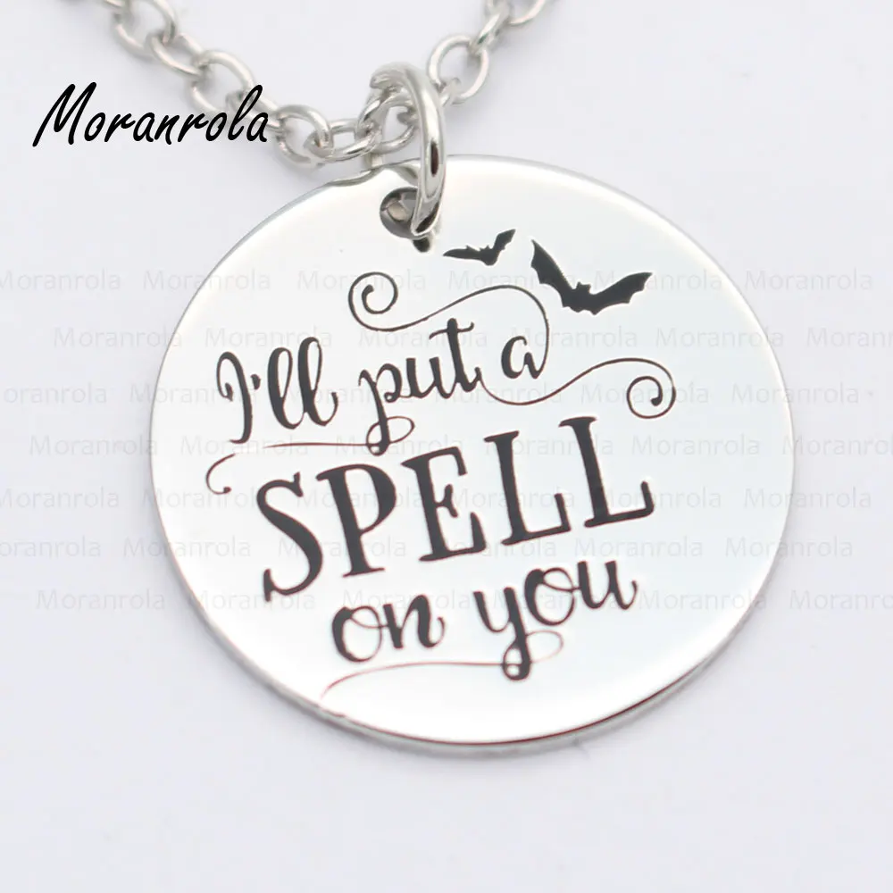 New arried" I Put A Spell On You"Copper necklace Keychain,charm Halloween jewelry Spooky witch, broom necklace Hat Bat Spider
New arried" I Put A Spell On You"Copper necklace Keychain,charm Halloween jewelry Spooky witch, broom necklace Hat Bat Spider